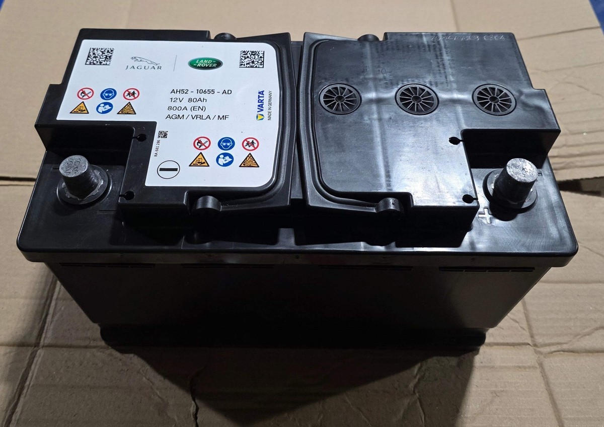 JAGUAR LAND ROVER AGMバッテリー 80Ah 800A Jaguar Land Rover Car Battery 12 Volt 80Ah 800 Amp AGM 429123484
