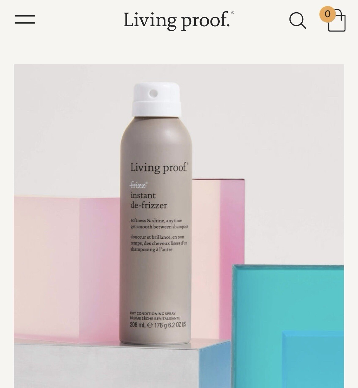Living Proof No Frizz Instant De-Frizzer - 6.2oz