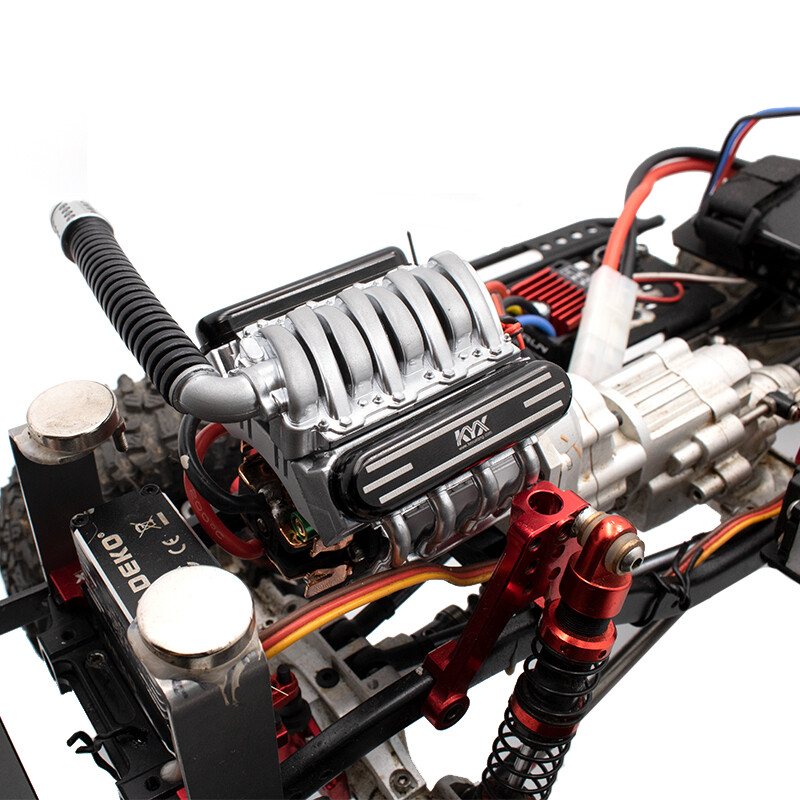 KYX SCX10 II V8 Engine 2 Speed Gearbox W/ Skid Plate 36mm Motor - Foto 11