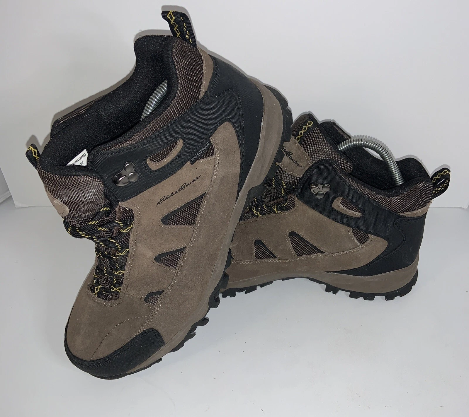 Eddie Bauer Men's Mid Height Brighton Brown Waterproof Hiking Boots Size 12M