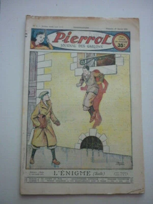 COUVERTURE  PAR   LE RALLIC /  PIERROT   NUM  4     /  JANVIER    1935  - Photo 1/2