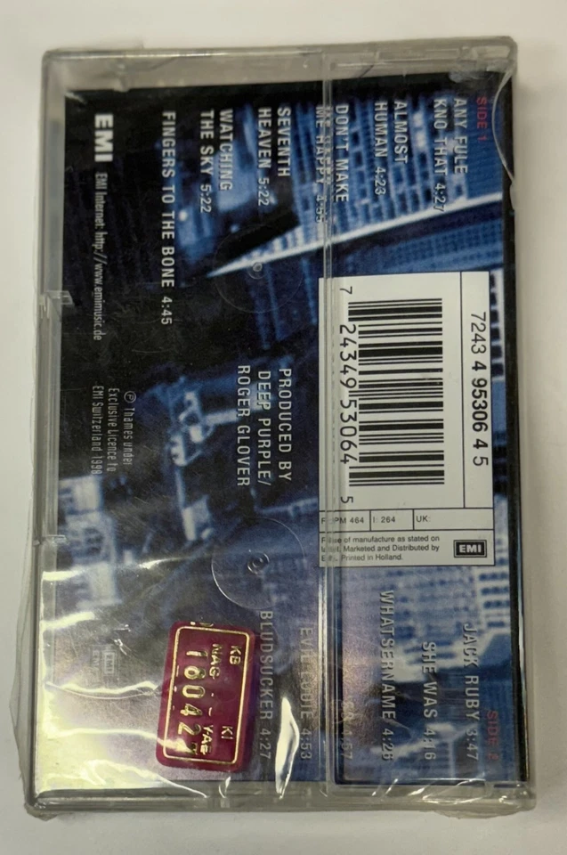 DEEP PURPLE - ABANDON (1998) CASSETTE MADE IN HOLLAND - Image 2 of 2