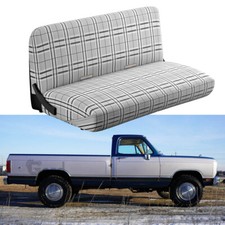 Car Bench Seat Cover Front Seats Gray Fit For Dodge Ram D150 D250 D350 Full Size