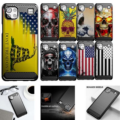 Case For [LG K92 /K92 5G (2020)] [Flex TPU Fiber SET3] Slim Black Cover