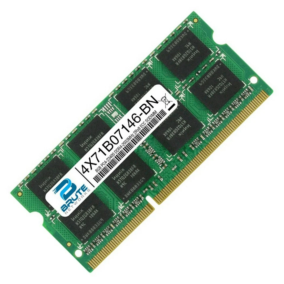 4X71B07146 - Lenovo Compatible 8GB PC4-23400 DDR4-2933MHz 2Rx8 1.2v ECC SODIMM - Image 2 of 3