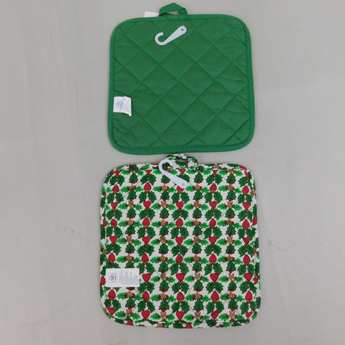 10pc Lot Decorative Christmas Printed Potholders & Oven Mitt #8889 - 第 11/20 張圖片