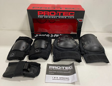 Pro-Tec Street Protective Gear Jr 3 Pack Wrist, Elbow Knee Pad - Youth Medium