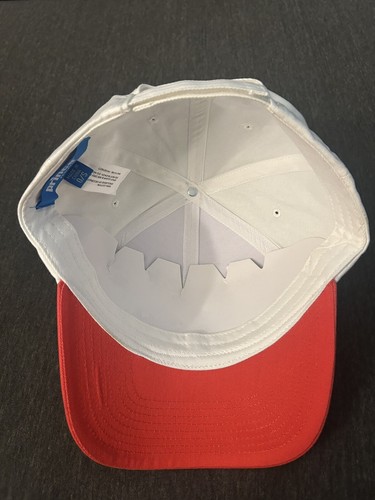 Prince Pickleball Hat OSFM Adjustable White Red Design Ships Free - Picture 9 of 10