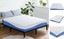 aquarius 10-inch memory foam mattress in blue, queen