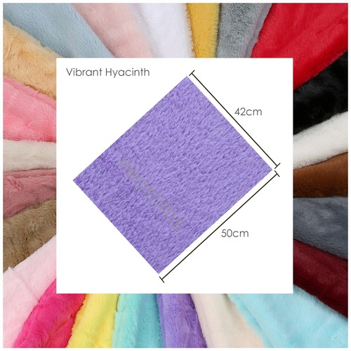 Faux Fur Fabric Fat Squares 50x42cm,Fluffy Furry Plush Handle.Toy Making Crafts - Picture 62 of 74