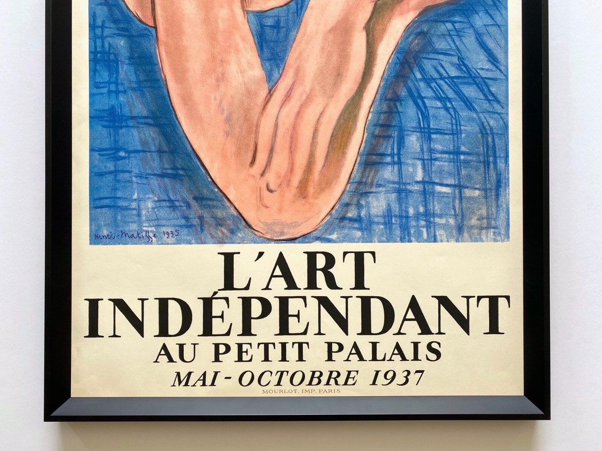 HENRI MATISSE RARE 1937 MOURLOT LITHO PRINT FRAMED EXHBT POSTER