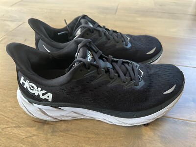 Hoka One One Clifton 8 Wide 1121375 BWHT Black/White Run  display picture 2