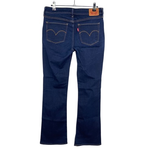Levi's 715 Bootcut Denim Stretch Jeans Dark Wash Mid Rise 29x30 Women's Sz 29 - Picture 2 of 10