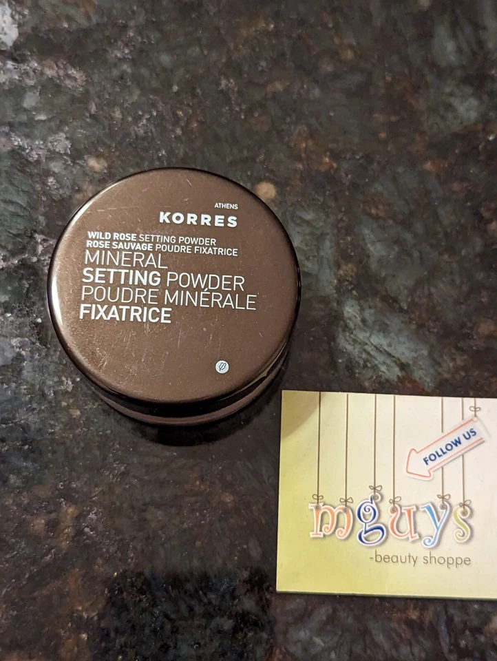 KORRES Wild Rose Mineral Setting Loose Face Powder 0.29 oz / 8.5 g Full SzSealed - Image 2 of 4