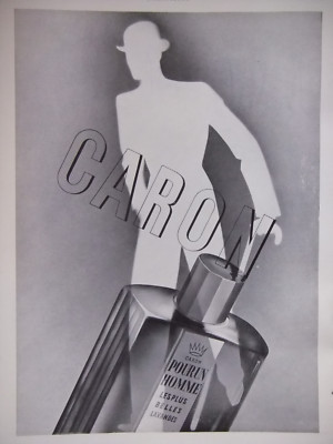  PRESSEWERBUNG 1934 CARON POUR UN MANN DIE SCHÖNSTEN LAVENDEL