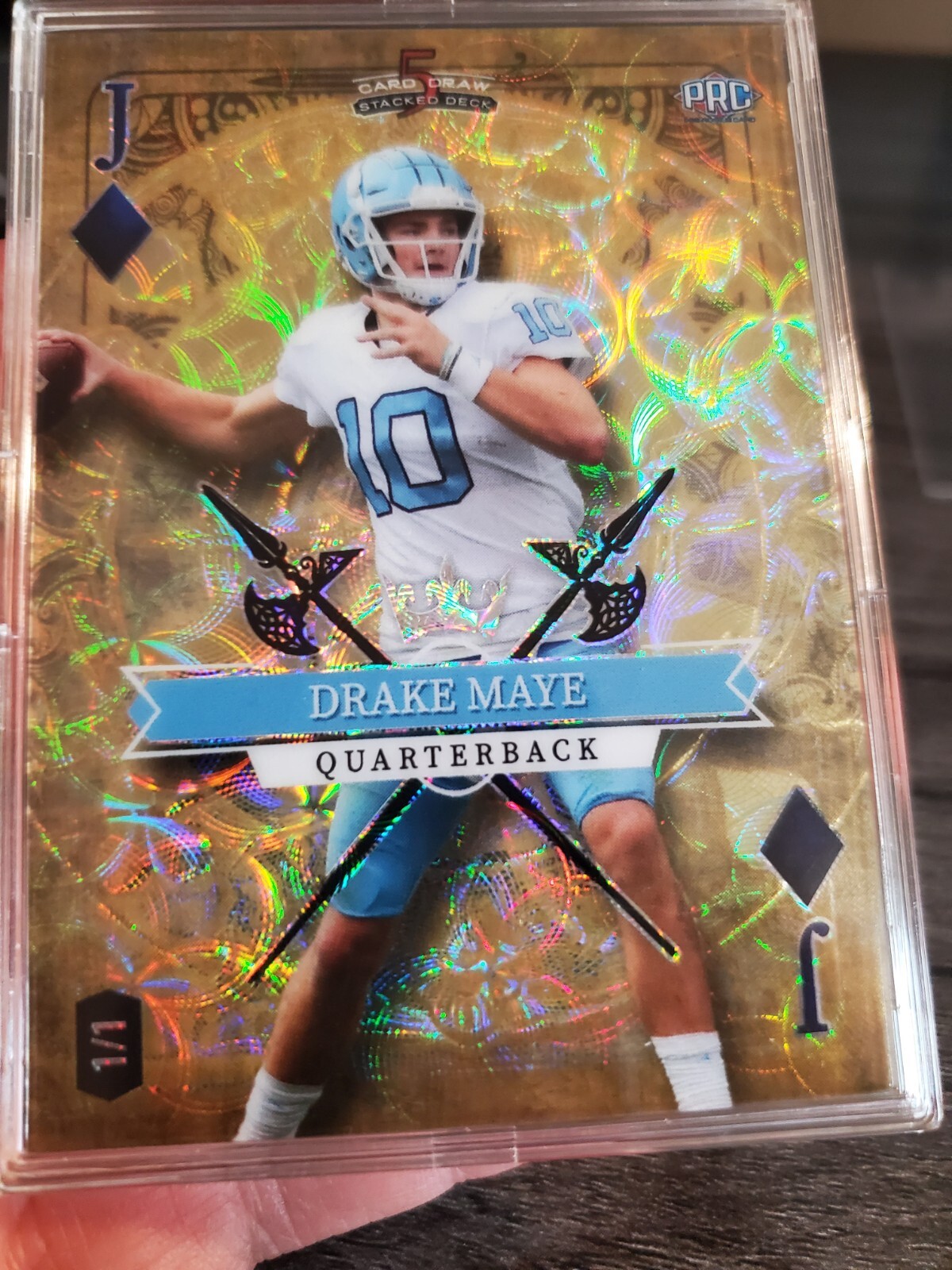 2023 wilcard 5 card draw stacked deck Drake Maye