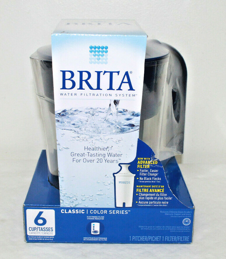 New Brita 6 Cup Water Pitcher BPA Free with 1 Filter | eBay