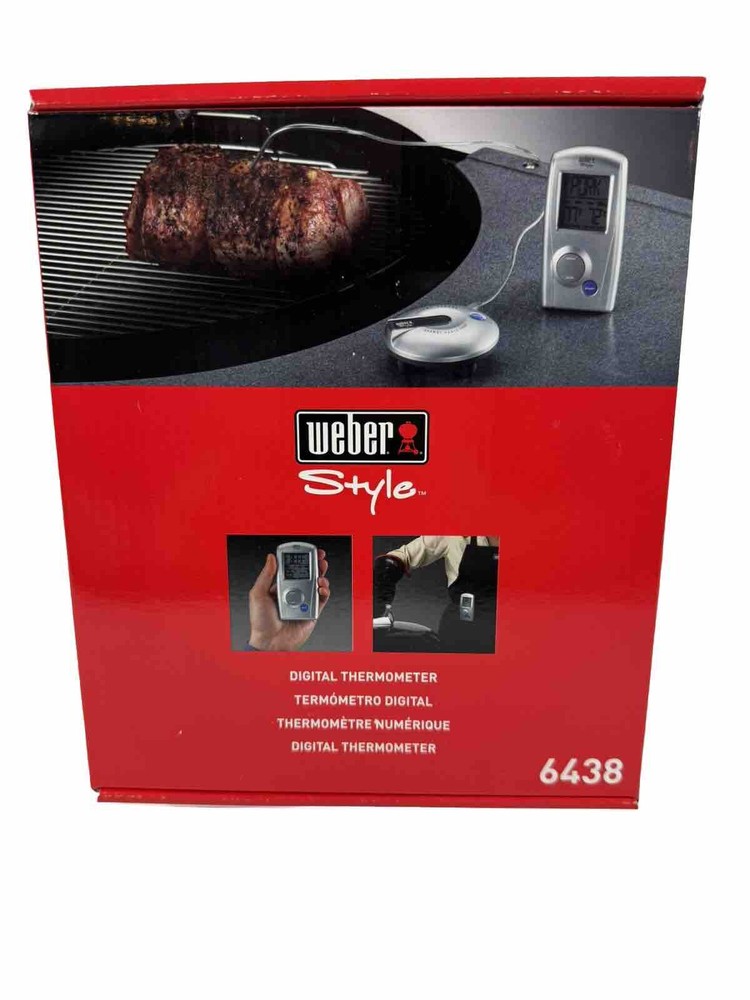 Weber Style 6438 Barbecue Grill Digital Thermometer New Unopened