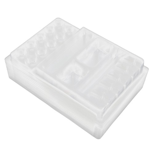 25pcs Professional Tattoo Ink Cup Tray Disposable Plastic Holder Stand For T CBK - Picture 6 of 24