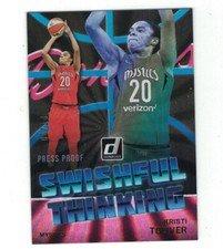 KRISTI TOLIVER 2019 Panini Donruss GOLD LASER PRESS PROOF 6/10 Swishful Thinkin
