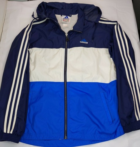 Vintage ADIDAS blue/white three stripes 
