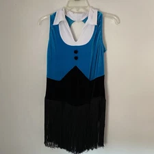 Artstone flapper style fringed tap/dance costume.  Halloween costume. Flapper 