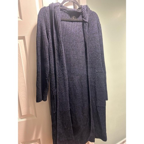 Urban Outfitters Oversize Pullover Cardigan vorne offen gerippt Kapuze - Bild 2 von 5