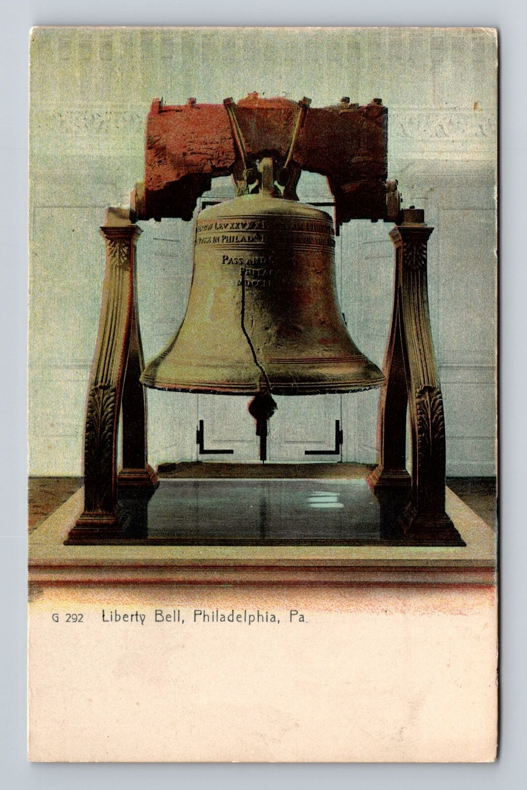 Philadelphia PA-Pennsylvania, Historic Liberty Bell, Antique Vintage Postcard