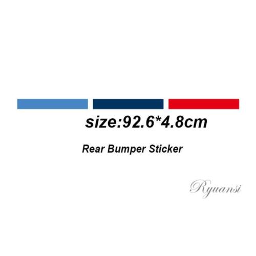Car Tri-Color Rear Bumper Stickers M Performance Stripe Decal For BMW series - Bild 2 von 4