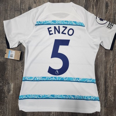 2023 Nike Chelsea Away Soccer Jersey Enzo Fernandez Women M Argentina World Cup