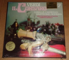 Caballe/Carreras/Mastromei/Gardelli VERDI Il Corsaro - Philips 6700 098 SEALED