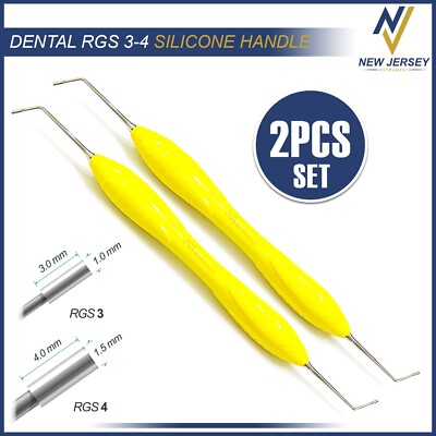 X2 Dental Instrument RGS 3-4 Silicone Handle Depth Dimensions for Restorations