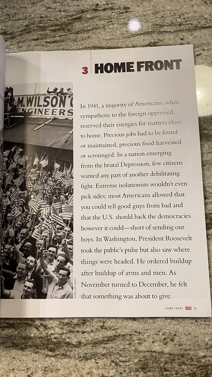 LIFE Magazine Pearl Harbor Collector's Edition 70 Year Anniversary