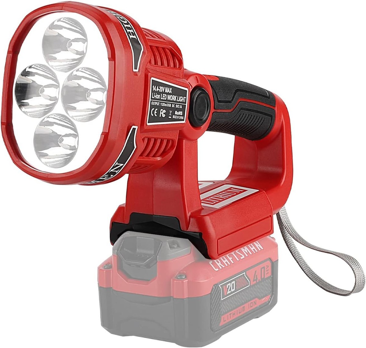 Lithium Ion Craftsman Cordless Work Light 20V Max Lithium Ion (li