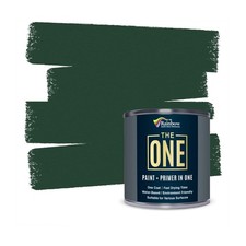 All In One Paint & Primer Green Satin 250 ml Multi Surface 1 Coat Formula Easy