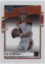 2020 Panini Chronicles Clearly Donruss Rated Rookie Joe Burrow #RR-JB rf2