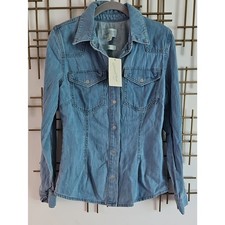 S- Universal Thread- Light Blue Denim Shirt
