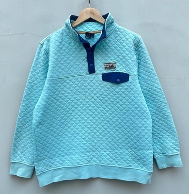 Patagonia Damen Snap-T Quarter Snap hellblau Fleecepullover - Large