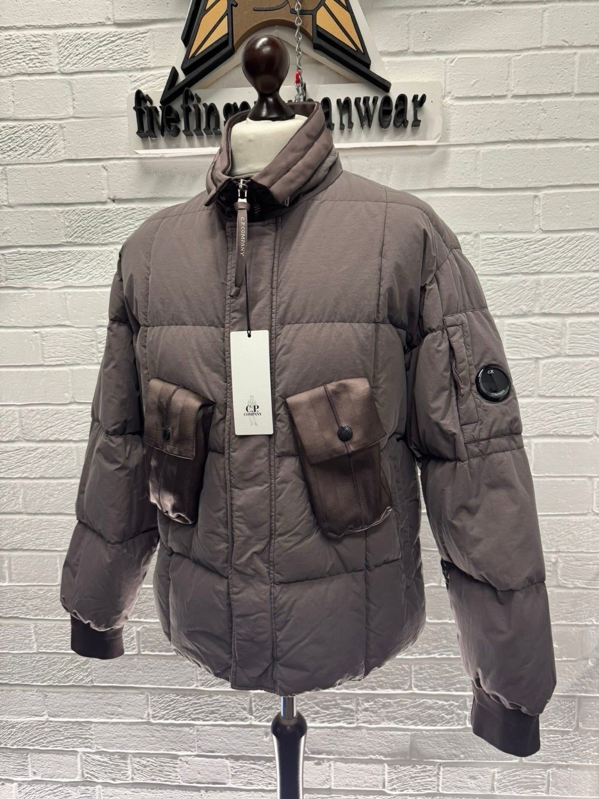 CP Company 204A Flatt Nylon down jacket in Purple Dove  - Rrp £1150 -  Small. thumbnail 5
