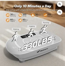 *NEW Opened box* MERACH 2398 Vibration Plate Exercise Machine Gray W/ Remote