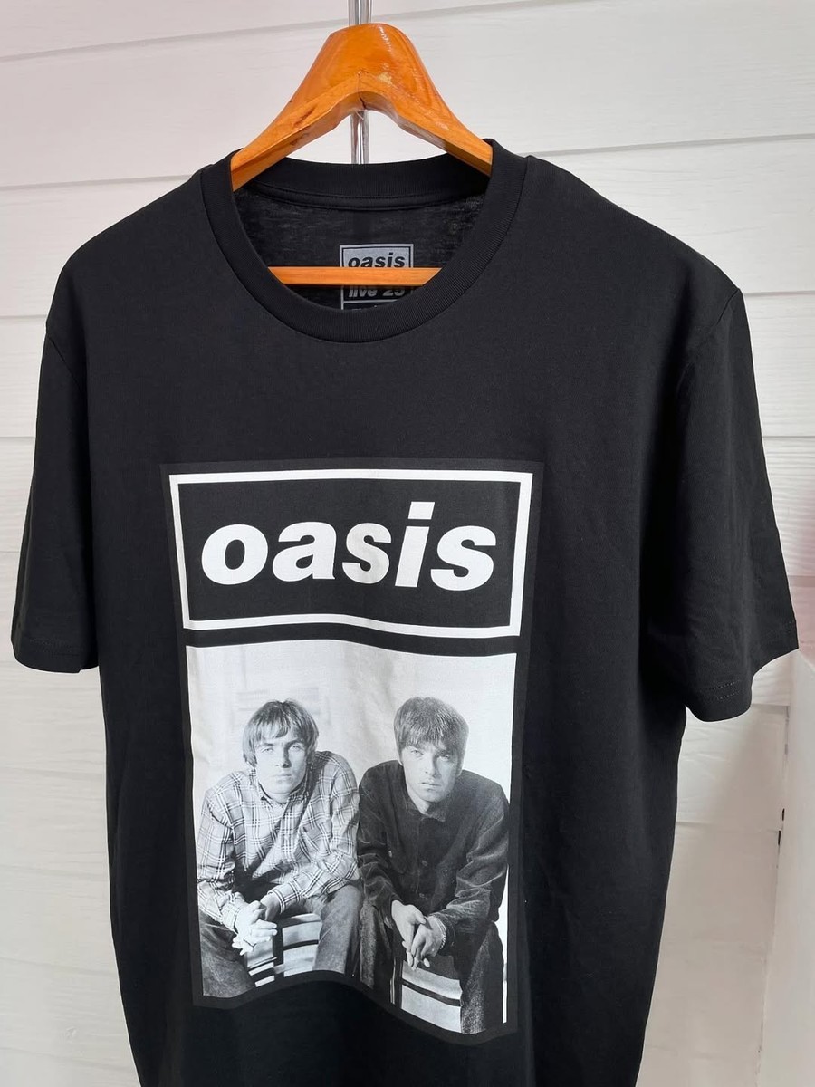 OASIS WONDERWALL LIVE 25 WORLD TOUR T-SHIRT BLACK (2025) SIZE M T