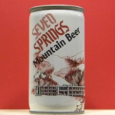 Seven Springs Mountain Beer 12 oz Steel Can Brownish Color D53 B/O H/G