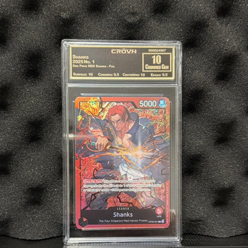 Shanks OP09-001 RED Leader Foil Crown Collectibles Graded One Piece CCG