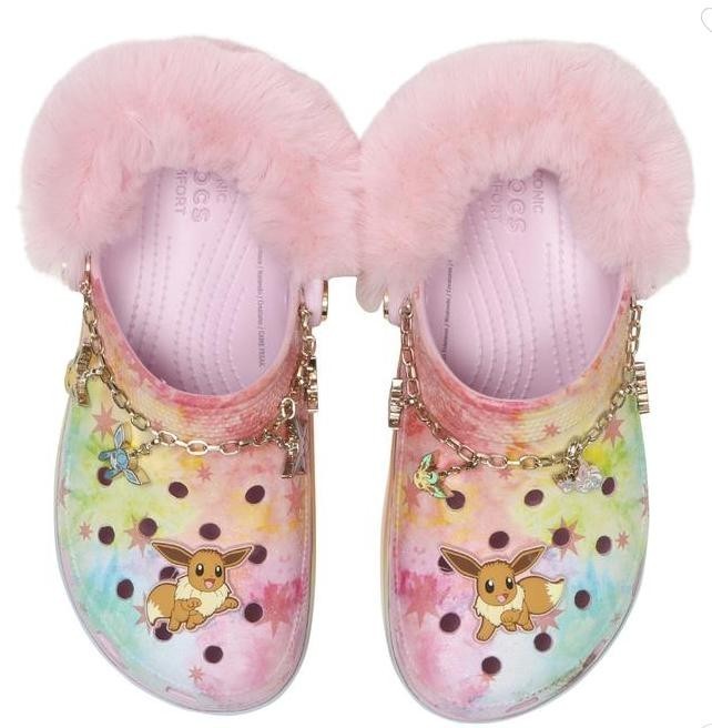 Pokemon x Crocs Classic Platform Clog Eevee 211429-90H Unisex Size New image 5