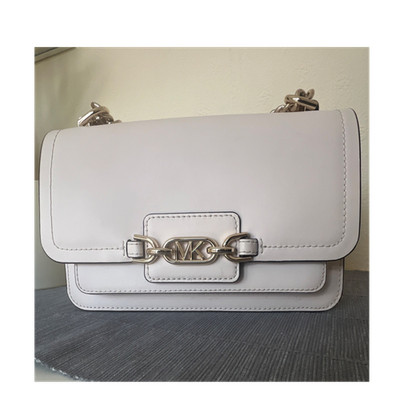 Michael Kors Schultertasche Leder Creme mit Kettenriemen und Logo, Damen