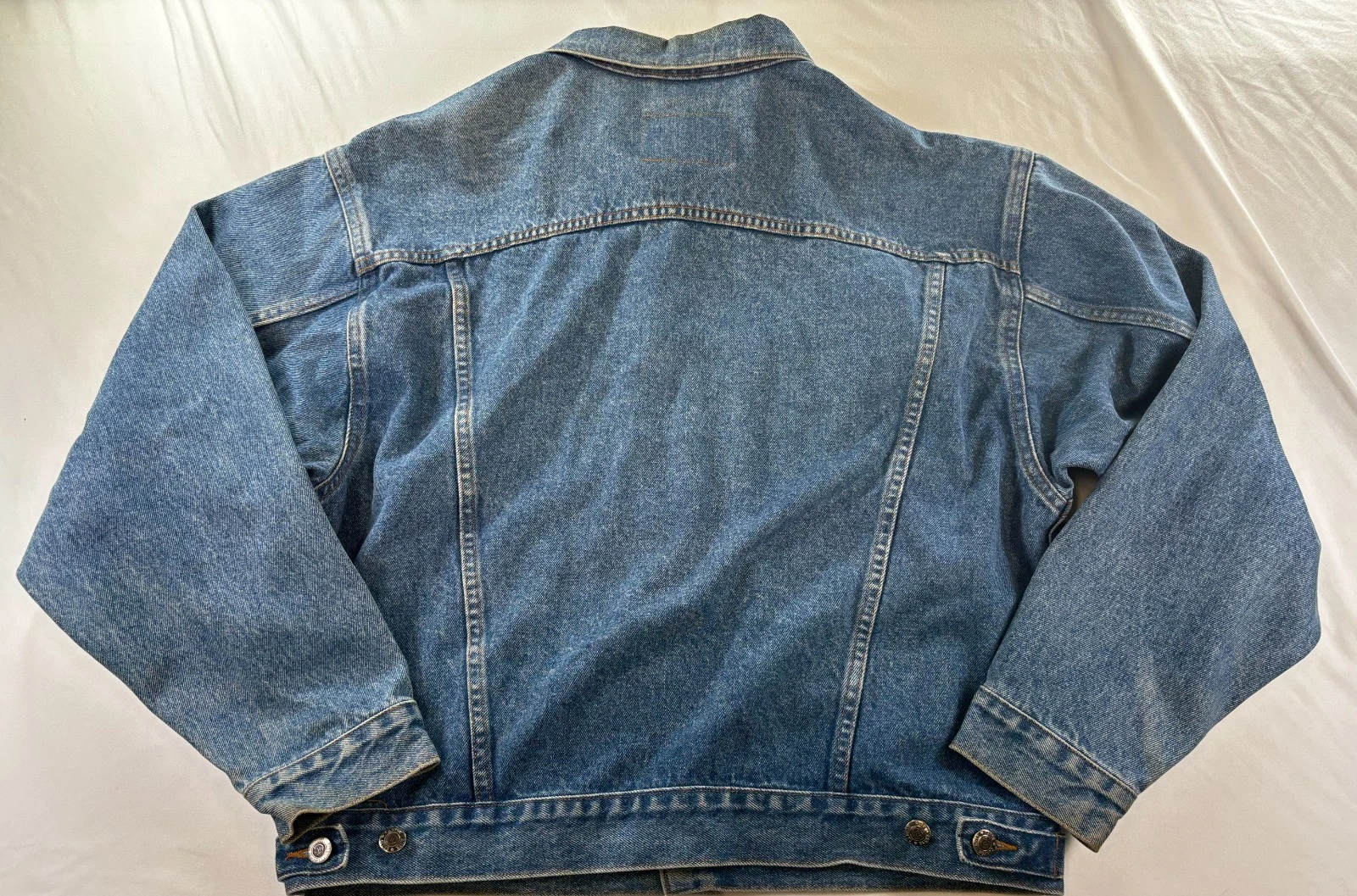 Vintage 90s Sears Canyon River Blues Denim Jacket Mens Sz Medium 100% Cotton image 19