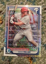 2024 Bowman Chrome Mega Box Aiden Miller Mojo Refractor 1st #BCP-27 Phillies