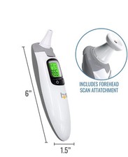 HEALTHSMART TALKING INFRARED EAR & FOREHEAD THERMOMETER NO PROBE COVERS NEEDED