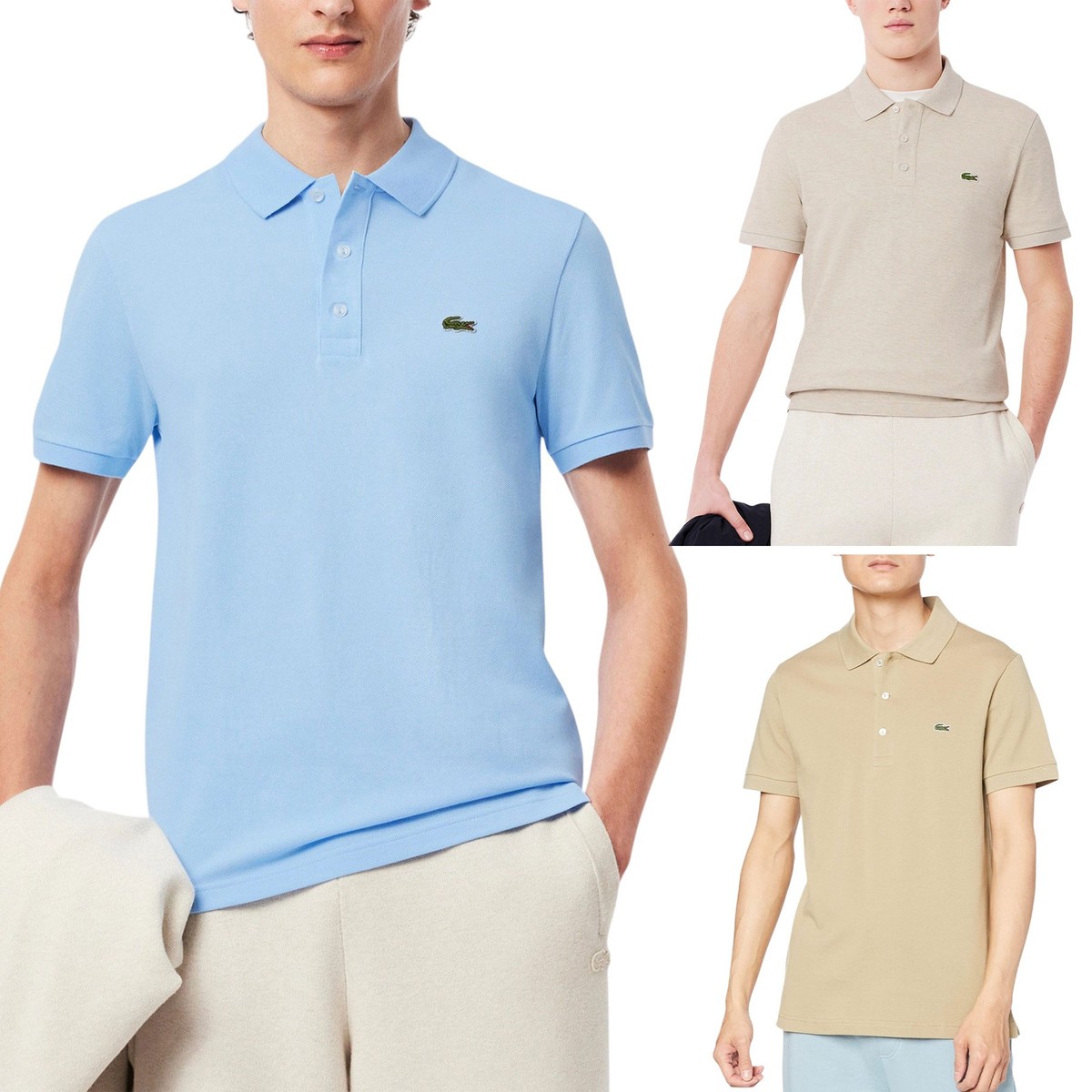 Lacoste PH6348 Mens Polo T Shirts Slim Fit Short Sleeve Casual Sports Golf  Tee