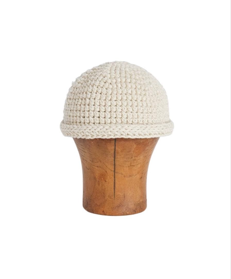 Jan-Jan Van Essche Hand Crocheted Beanie Hat Size M Merino Wool